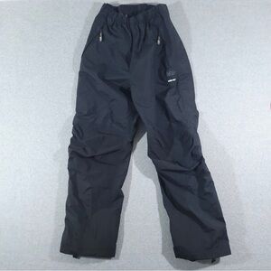 REI Gore Tex Pants Womens Medium Black Waterproof Lined Full Side Zip Snow Ski